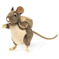 Pacote Hand Puppet Folkmanis Rat Brown and Bege