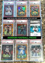 Pacote Hot de Cards de Futebol com 15 Cards, 7 Rookies, Autos 1/1 e Mem
