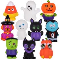 Pacote infantil Rubber Characters ArtCreativity Halloween com 10 Pacote infantil Rubber Characters ArtCreativity Halloween com 10