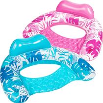 Pacote inflável Pool Floats Sloosh Adult com 2 porta-copos