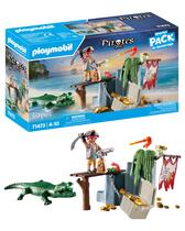 Pacote inicial Playmobil 71473 Pirate with Alligator 4+ Years