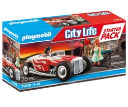 Pacote inicial Playmobil Hot Rod com tema Figures 50's Pacote inicial Playmobil Hot Rod com tema Figures 50's