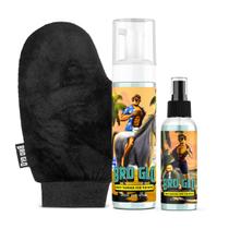 Pacote inicial Self Tanner Bro Glo para rosto e corpo masculinos