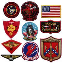 Pacote Iron-on Patches Veworn Top Pilot US Military de 10 unidades