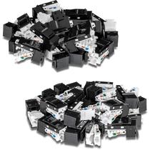 Pacote Keystone Jack TRENDnet Cat6 RJ45, pacote com 50 unidades, preto