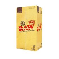 Pacote King Size de cone RAW 1400 pré-enrolado com pontas incluídas