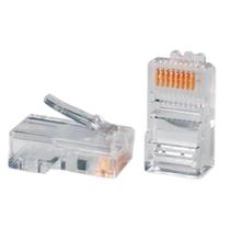 Pacote Kit Com 10 Conectores Rj45 Cat5E Transparente Pacote Kit Com 10 Conectores Rj45 Cat5E Transparente