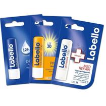 Pacote Labello de protetor labial (1x original, 1x MED Repair, 1x Sun Protect SPF 30)