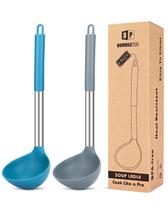 Pacote Ladle Spoon Bundlepro com 2 silicone de alta resistência ao calor