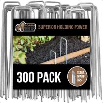 Pacote Landscape Staples Gorilla Grip 300 em aço galvanizado de 15 cm Pacote Landscape Staples Gorilla Grip 300 em aço galvanizado de 15 cm