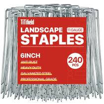 Pacote Landscape Staples TitiField 240, 6 polegadas, calibre 11