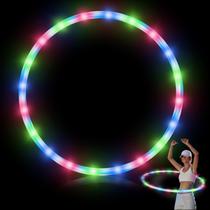 Pacote LED Hoop Jerify 4 Light up 10 cores que mudam de 90 cm Pacote LED Hoop Jerify 4 Light up 10 cores que mudam de 90 cm