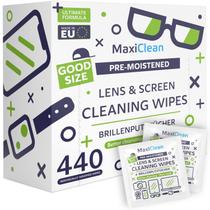 Pacote Lens Wipes Maxi Clean 440 pré-umedecidos para óculos