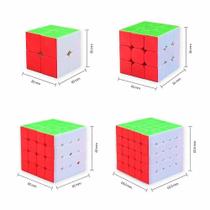 Pacote Magic Cube Speed Cube 2x2 3x3 4x4 5x5 para crianças