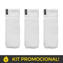 Pacote meias brancas com 3 unidades Pacote meias brancas com 3 unidades