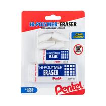 Pacote misto Eraser Pentel Hi-Polymer com 4 borrachas