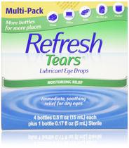 Pacote múltiplo de colírios Refresh Tears de 65 ml (2,17 fl.oz)