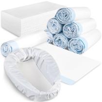 Pacote padrão de armazenamento de forros de panela com almofadas absorventes Pacote padrão de armazenamento de forros de panela com almofadas absorventes