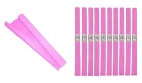 Pacote Papel Crepom 48cmx2m Rosa Claro C/10 - Ridet Pacote Papel Crepom 48cmx2m Rosa Claro C/10 - Ridet