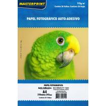 Pacote Papel Fotográfico 115g Glossy Adesivo com 20 Folhas 21mmx29mm Pacote Papel Fotográfico 115g Glossy Adesivo com 20 Folhas 21mmx29mm
