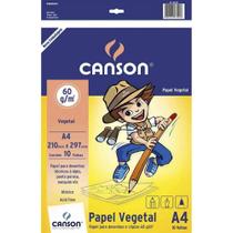 Pacote papel vegetal a4 60g 10 folhas - 66667078 - CANSON