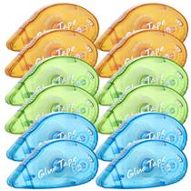 Pacote permanente de 12 rolos de fita dupla face XUXU Scrapbooking