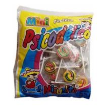 Pacote Pirulito Mini Psicodélico 200g - 50 Unidades De 4g