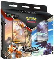 Pacote Pokémon Double Battle Deck Corviknight V Vs. Lycanroc V