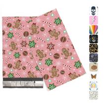 Pacote Poly Mailers Mint Christmas Design, 6x9 polegadas, pacote 200
