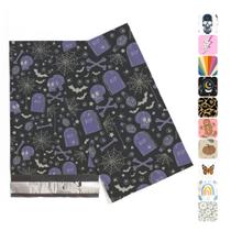 Pacote Poly Mailers Mint Spooky Halloween 6x9, pacote com 200