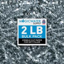 Pacote prateado de 0,9 kg de papel Crinkle Cut MagicWater Supply
