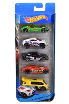 Pacote presente com 05 carros hot wheels mattel