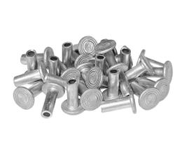 Pacote Rebite Alumínio 4x6 para Lonas de Freio - Com 40 Unidades