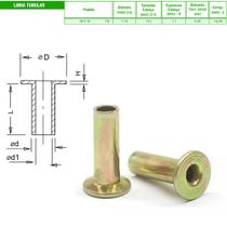 Pacote Rebite Lona Freio 08X18 Ferro - Tubular (1000 und)