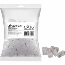 Pacote rj-45 cat6 c/100 un fortrek rj45-112