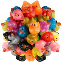 Pacote Rubber Ducks Bedwina Glitter com 50 unidades variadas de 5 cm de altura Pacote Rubber Ducks Bedwina Glitter com 50 unidades variadas de 5 cm de altura