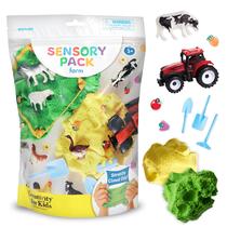Pacote sensorial Creativity for Kids Farm Toys para crianças de 3 a 4 anos ou mais