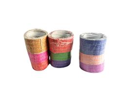 Pacote serpentina colorida lisa com 10 rolos de 10m- 50 Pct