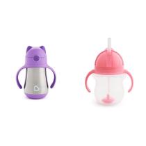 Pacote Sippy Cup e Straw Trainer Cup Munchkin Cool Cat Pacote Sippy Cup e Straw Trainer Cup Munchkin Cool Cat