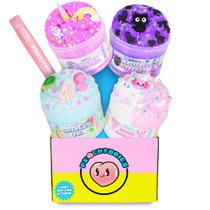Pacote Slime Peachybbies Fantasy, pacote com 4 unidades com ativador infantil