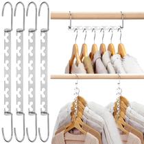 Pacote Space Saving Hangers HOUSE DAY 4 Capacidade de 14 kg Pacote Space Saving Hangers HOUSE DAY 4 Capacidade de 14 kg