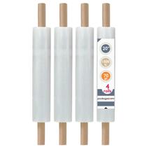 Pacote Stretch Wrap Zoom 20 polegadas x 1000 pés com alça (4 rolos) Pacote Stretch Wrap Zoom 20 polegadas x 1000 pés com alça (4 rolos)