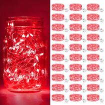 Pacote String Lights btfarm 30, 7 pés e 20 LED, vermelho, impermeável
