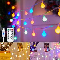 Pacote String Lights Minetom USB 2, globo que muda de cor, 23 pés