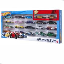 Pacote Surpresa Com 20 Carrinhos Sortidos Diecast Hot Wheels