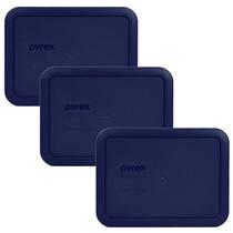 Pacote: tampas de plástico azul Pyrex 7210-PC de 3 xícaras (3 itens) Pacote: tampas de plástico azul Pyrex 7210-PC de 3 xícaras (3 itens)