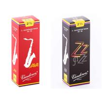 Pacote Tenor Sax Reeds Vandoren Strength 2.5 (pacote com 5)