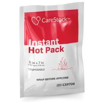 Pacote térmico instantâneo CareStock de 12,7 x 17,8 cm, embalagem descartável com 24 Pacote térmico instantâneo CareStock de 12,7 x 17,8 cm, embalagem descartável com 24