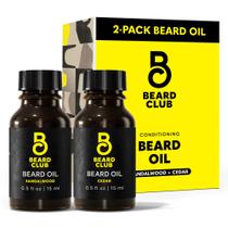 Pacote The Beard Club Duo: óleos premium para barba de cedro e sândalo para homens hidratante natural, condicionador hidrata, suaviza, fortalece os folículos capilares e suaviza a pele Para todos os tipos de barba Pacote The Beard Club Duo: óleos premium para barba de cedro e sândalo para homens hidratante natural, condicionador hidrata, suaviza, fortalece os folículos capilares e suaviza a pele Para todos os tipos de barba