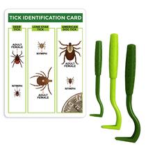 Pacote TickCheck Tick Remover Value com 3 unidades para humanos, cães e gatos Pacote TickCheck Tick Remover Value com 3 unidades para humanos, cães e gatos